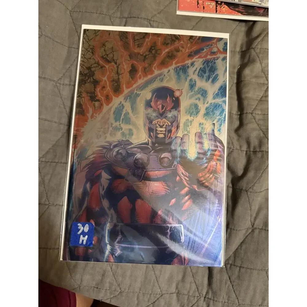 Magneto Foil Comic Book - Magneto Cover Art, Bagged Protective Comic Sleeve
